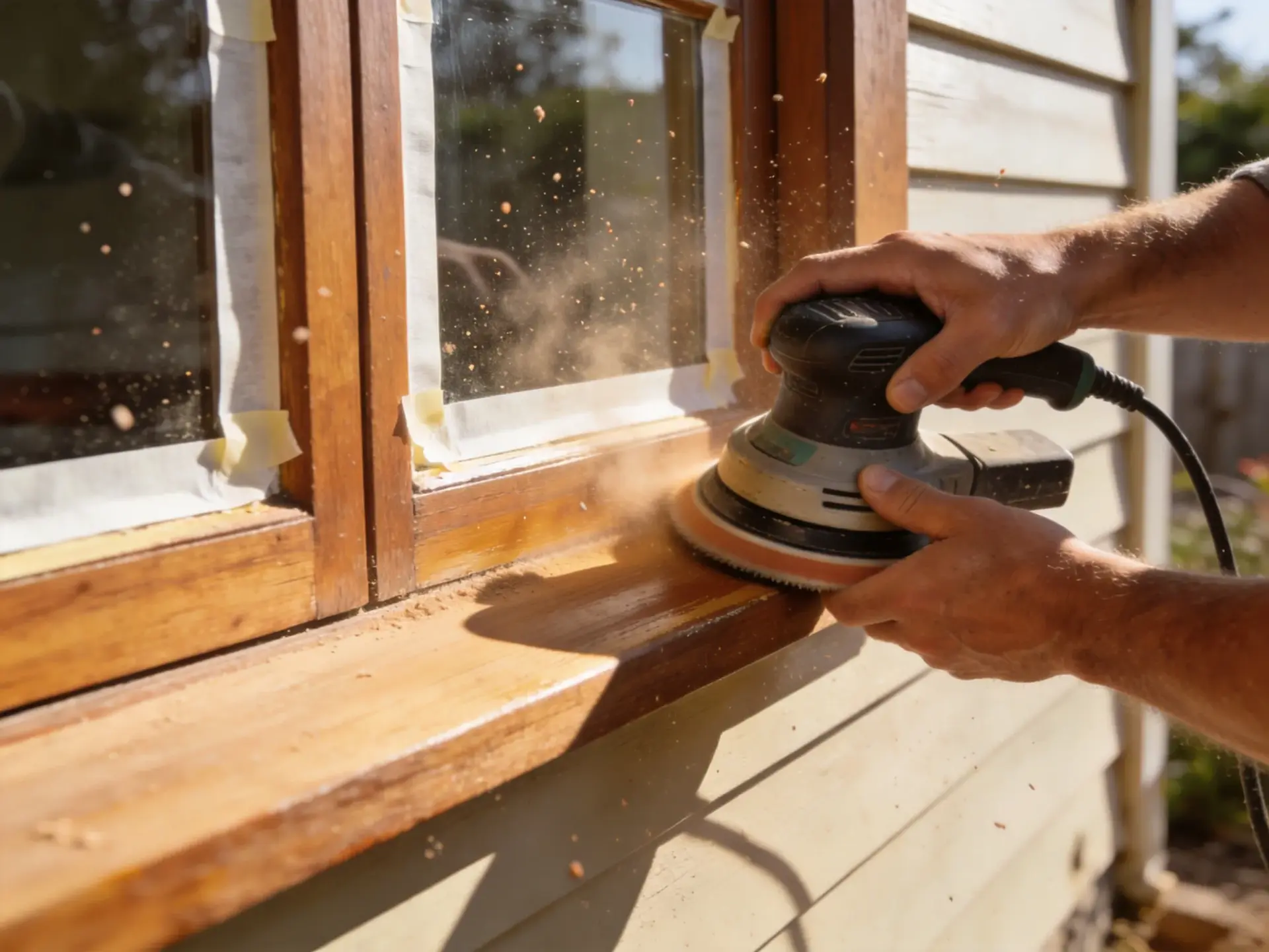Preparation work before painting